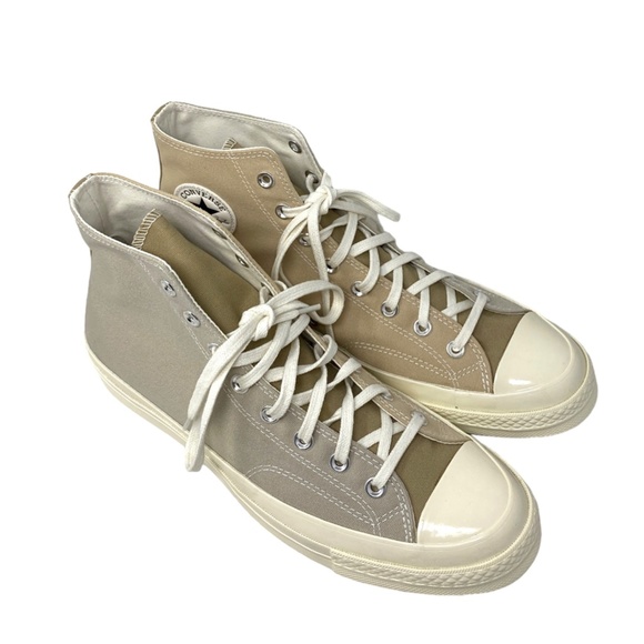 Converse Chuck 70 High Sneakers Beach Stone Canvas Shoes Casual For Men A05658C - Picture 3 of 9